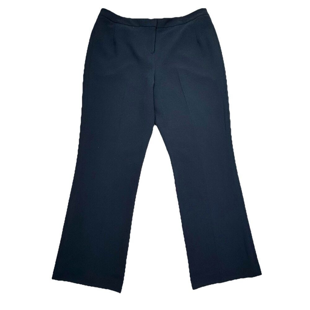 Larry Levine Dress Pants Womens 18 Black Lined Straight Career Office